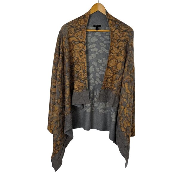 Escada Grey Gold Brown Cardigan Sweater Long Sleeve Size Sm READ Quiet Luxury - Picture 1 of 10